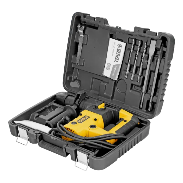 Перфоратор электрический DENZEL RHVB-1100-26, SDS-plus, 1100 Вт, 4 Дж, 4 реж.
