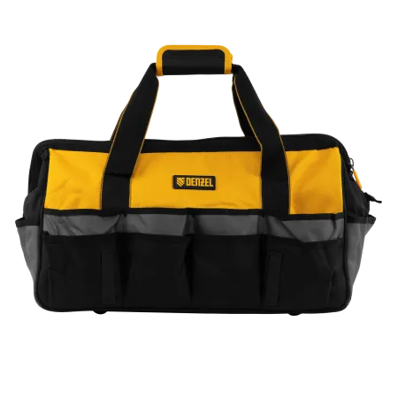 Сумка для инструмента DENZEL 500х245х300 мм, 20 карман.,съемный органайз. 10 карман.,наплеч. рем.