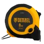 Рулетка DENZEL 8м х 25мм, двухкомп. корпус, кнопка-пауза