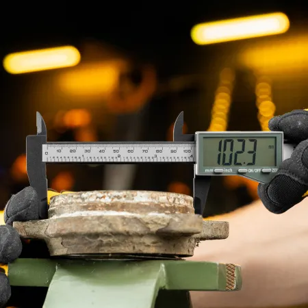 Штангенциркуль DENZEL пластиковый, 150 мм, электронный, большой дисплей, с глубиномером