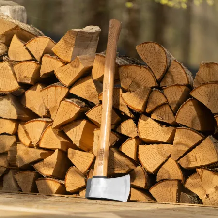 Топор кованый DENZEL 1360 г, американский тип, буковая рукоятка, 700мм, EFP 21889