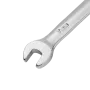 Ключ комбинированный трещоточный DENZEL, 7 мм, CrV, матовый хром