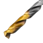 Сверло спиральное по металлу DENZEL 8 x 117 мм, Р6М5, Golden Tip