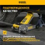 Домкрат гидравлический подкатной DENZEL 3 т, 125-470 мм, быстрый подъем, проф.