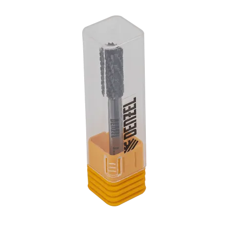 Борфреза по металлу DENZEL твердосплавная, цилиндрическая, тип-А, 8 мм