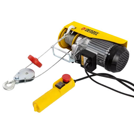 Тельфер электрический DENZEL TF-500, 0.5 т, 1020 Вт, высота 12 м, 10 м/мин