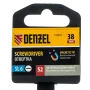 Отвертка DENZEL SL6x38 мм, S2, 3к рукоятка