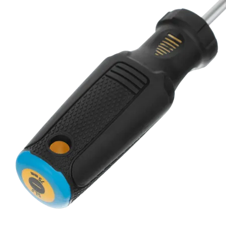 Отвертка DENZEL SL5x75 мм, CrV, трехкомпонентная рукоятка