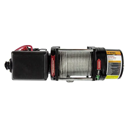 Лебедка автомобильная электрическая DENZEL LB-2000, 2.2 т, 3.2 кВт, 12В