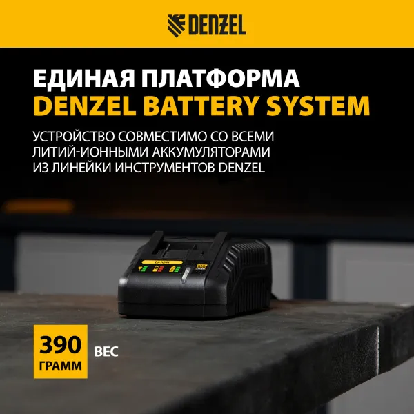 Зарядное устройство для аккумуляторов DENZEL IBC-18-2.3, Li-Ion, 18 В, 2.3 А