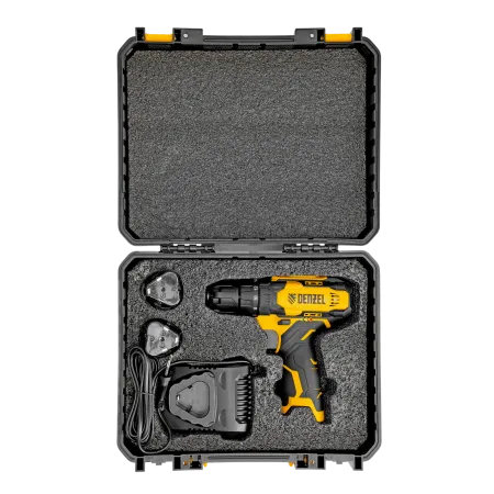 Дрель-шуруповерт аккумуляторная DENZEL CDQ-12, Li-Ion, 12 В