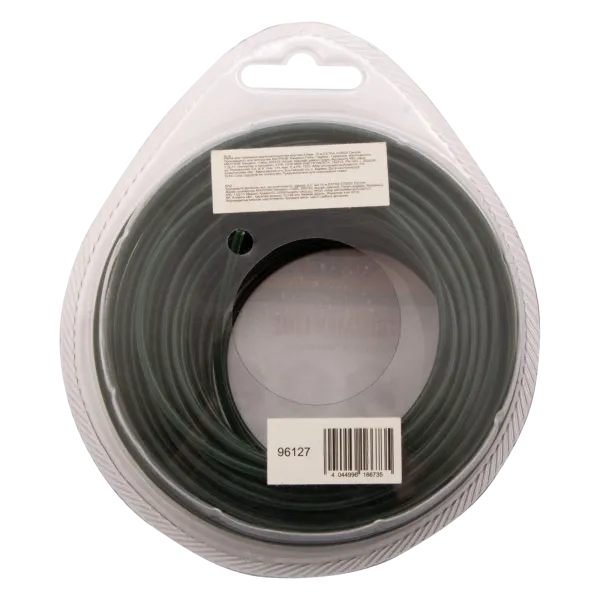 Леска для триммера DENZEL Flex Сord 96127, 2 мм x 15 м, круглая, двухкомпонентная