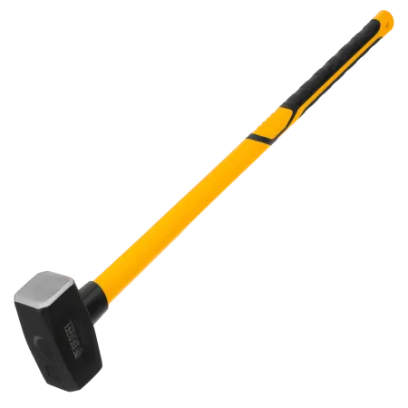 Кувалда DENZEL 4000 г, кованая, фибергласовая  рукоятка c TPR покрытием, 880 мм