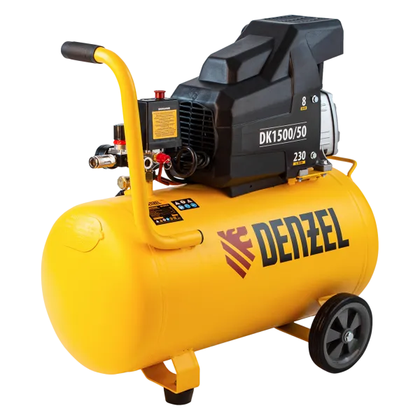 Компрессор воздушный DENZEL X-PRO DK1500/50, 1.5 кВт, 230 л/мин, 50 л