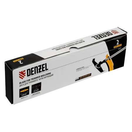 Диск для триммера  мульчирующий DENZEL 300 х 25,4 толщина 3 мм, 2 лезвия