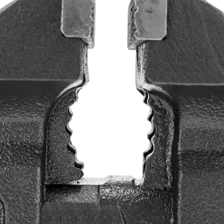 Тиски слесарные DENZEL BVH-100, 100 мм, поворотные, стальная направляющая, с наковальней