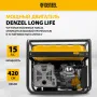 Генератор бензиновый DENZEL PS 80 E-3, 6.6 кВт, 400 В, 25 л, электростартер