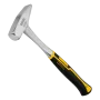 Молоток слесарный DENZEL 600 г, цельнометаллический, двухкомпонентная рукоятка
