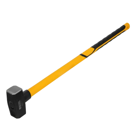 Кувалда DENZEL 3000 г, кованая, фибергласовая  рукоятка c TPR покрытием, 880 мм