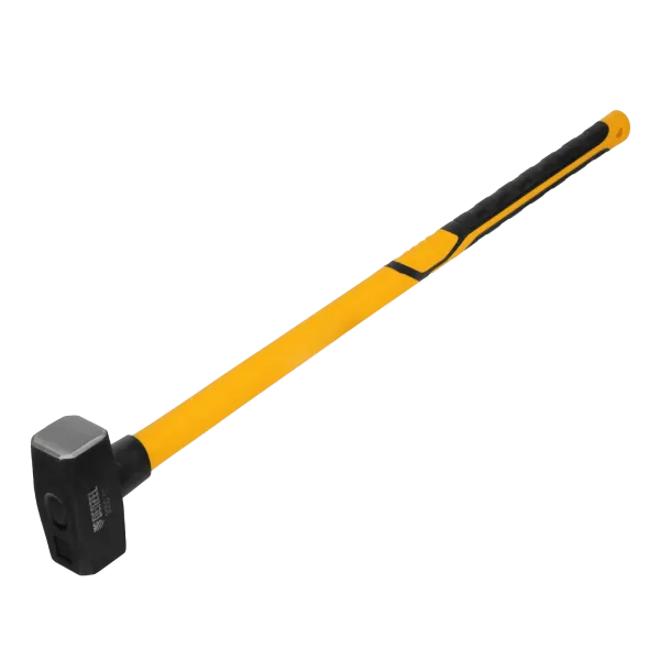 Кувалда DENZEL 3000 г, кованая, фибергласовая  рукоятка c TPR покрытием, 880 мм