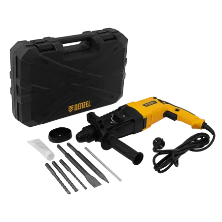 Перфоратор электрический DENZEL RHH-800-26, SDS-plus, 800 Вт, 3 Дж, 3 плюс 1 реж.