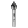 Борфреза по металлу DENZEL твердосплавная, зенкер 60 град., тип-J, 12 мм