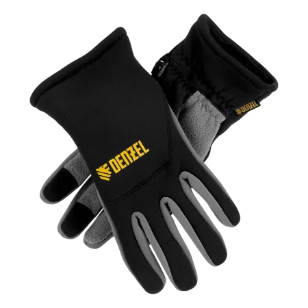 Перчатки универсальные DENZEL, искусственный мех, работа с сенсорным экраном, размер 9