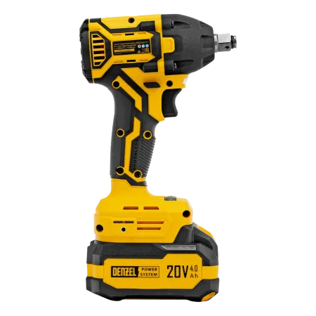 Гайковерт ударный аккумуляторный бесщет. DENZEL CIWH-BL-20-350, Li-Ion, 20 В