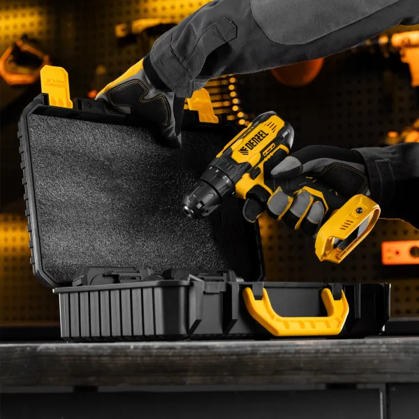 Дрель-шуруповерт аккумуляторная DENZEL CDQ-20, Li-Ion, 20 В