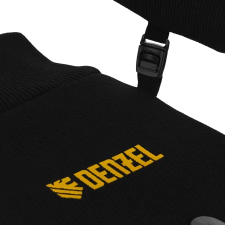 Перчатки универсальные DENZEL, двойные, работа с сенсорным экраном, вязанная манжета, размер 9