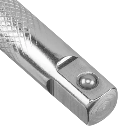 Вороток Г-образный DENZEL 375*100 мм, квадрат 1/2", CrV, матовый хром