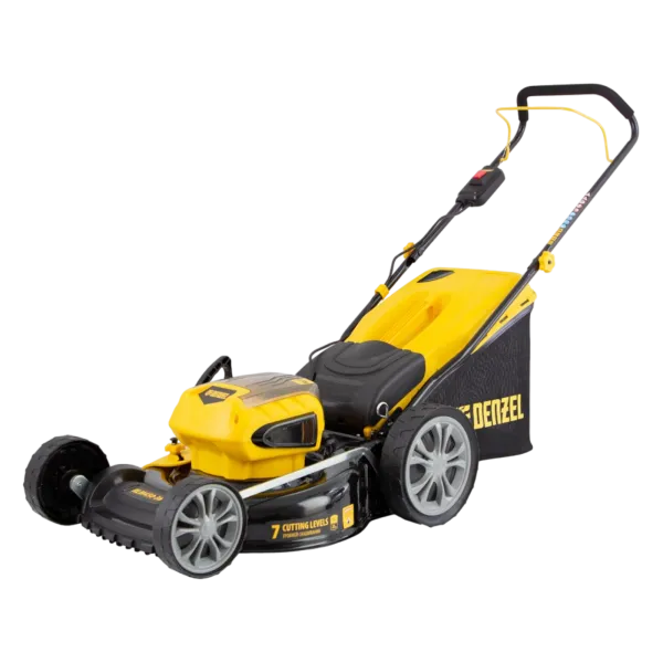 Газонокосилка аккумуляторная бесщеточная RLM450-36, Li-ion, 36 В, 4 Ач, 450 мм, травосборник 40 л Denzel