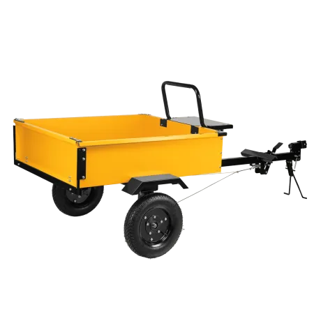 Прицеп для мотоблока DENZEL TT-500, оцинк., груз. 500 кг, рег. сцепка, колеса 4.00-10, в упаковке