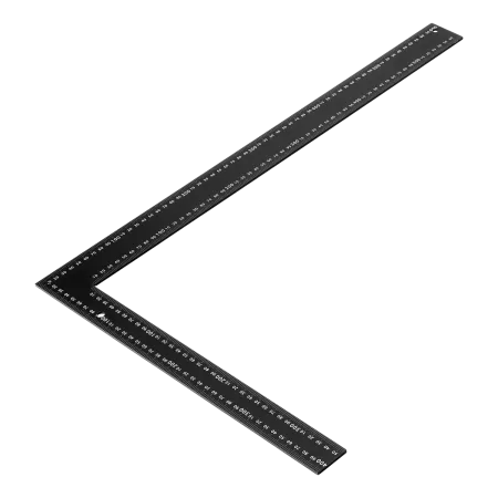 Угольник DENZEL 400 х 600 мм, алюминиевый, лазерная гравировка