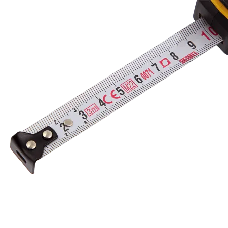 Рулетка DENZEL 3м х 16мм, двухкомп. корпус, кнопка-пауза