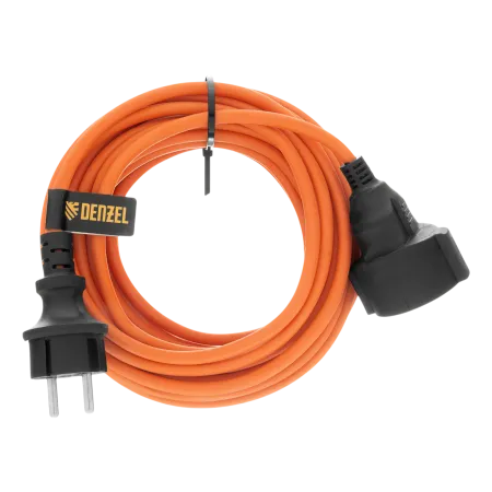 Удлинитель-шнур силовой Garden Series DENZEL, б/з, ПВС, 10м, 1 розетка, 2 x 1,5 мм