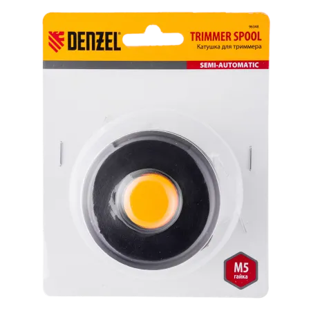 Катушка для триммера DENZEL 96348 полуавтоматическая, M5, в блистере, для модели TE-350