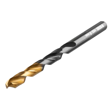 Набор сверл по металлу DENZEL 1-10 мм, HSS-Tin, Golden Tip, 10 шт