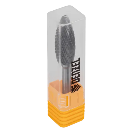 Борфреза по металлу DENZEL твердосплавная, элипсообразная, тип-H, 12 мм