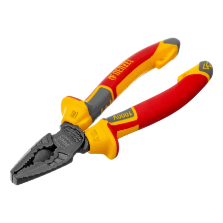 Плоскогубцы комбинированные DENZEL диэлектрические трехкомпонентные рукоятки до 1000 В, 165 мм