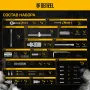 Набор инструментов DENZEL 1/2", 1/4", CrV, S2, пластиковый кейс, 94 предмета