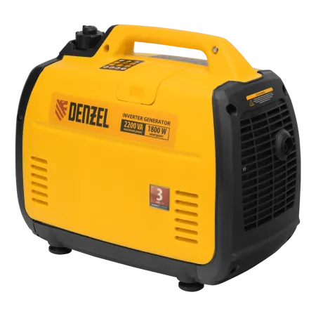 Инверторный генератор DENZEL GT-2200iS, 2.2 кВт, 230 В, бак 4 л, ручной старт
