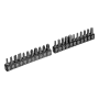 Набор инструментов DENZEL 1/2", 1/4", CrV, S2, пластиковый кейс, 122 предмета