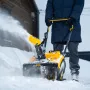 Бензиновая снегоуборочная машина DENZEL SB 460 Sled, 99cc, лыжи ручной старт