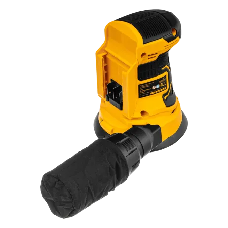 Машина шлифовальная эксцентриковая аккумуляторная DENZEL COS-125-0, 18В Li-Ion