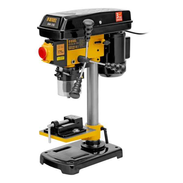 Станок сверлильный DENZEL DDM-350L, 350 Вт, 13 мм, 5 ск., лазер, настольный