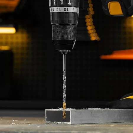 Сверло спиральное по металлу DENZEL 6 х 139 мм, Р6М5, Golden Tip, удлиненное