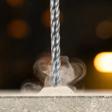 Бур по бетону DENZEL, цельная крестовая пластина, 6x165 мм, SDS PLUS