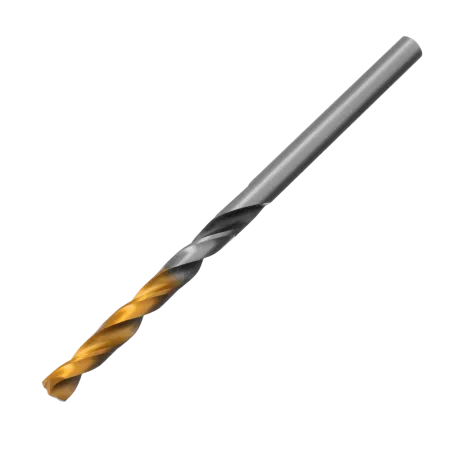 Сверло спиральное по металлу DENZEL 4 x 75 мм, Р6М5, Golden Tip, многогранная заточка