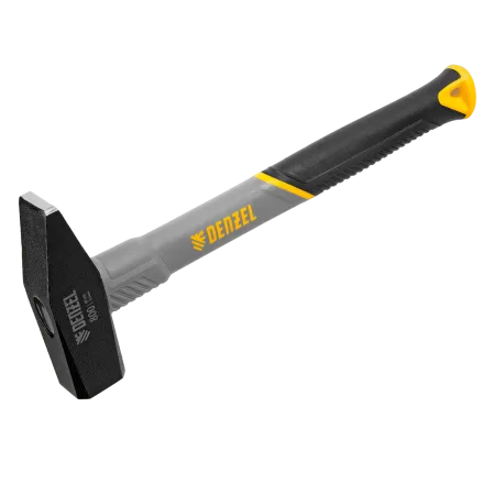Молоток слесарный DENZEL 800 г, кованый, фибергласовая  рукоятка c TPR покрытием